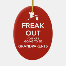 Pregnancy Announcement Grandparents Christmas Ceramic Tree Decoration