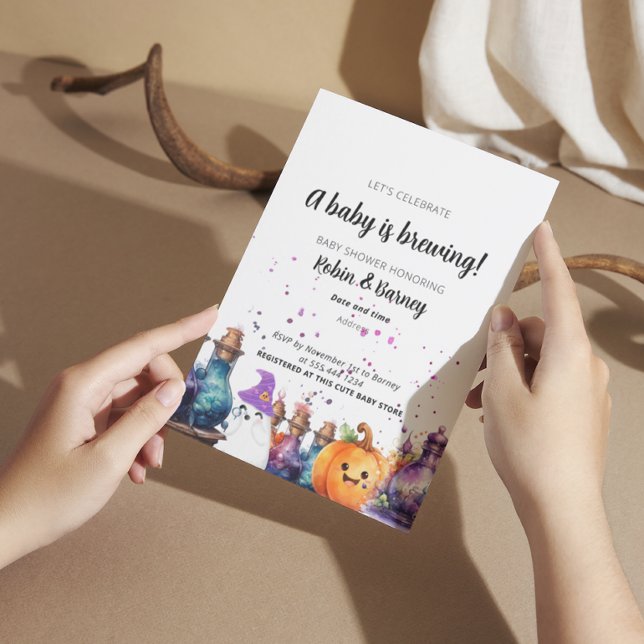 Pregnancy announcement Halloween Postcard (Creator Uploaded)