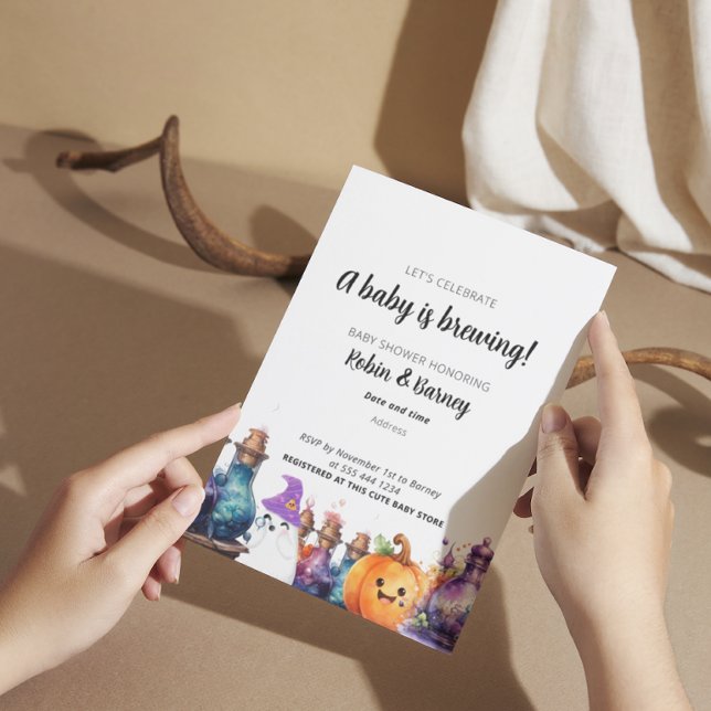 Pregnancy announcement Halloween Postcard (Creator Uploaded)