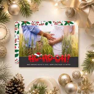 Pregnancy Announcement Ho Ho Oh Christmas