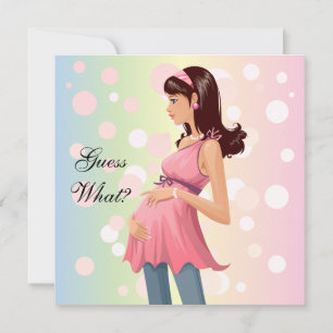 Pregnancy Announcement Invitation