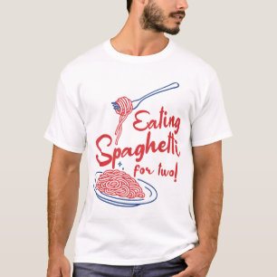 Pregnancy Announcement Italian Mum Eating T-Shirt