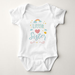 Pregnancy Announcement Little Sister Baby Shower Baby Bodysuit