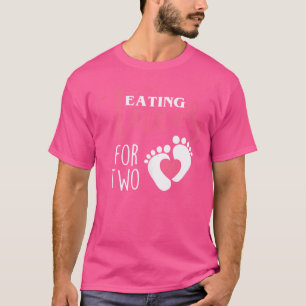 Pregnancy Announcement Maternity Eating Tacos For T-Shirt
