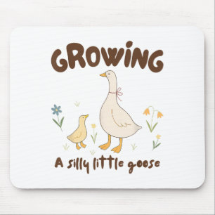 Pregnancy Announcement Mom Growing A Silly Little  Mouse Pad