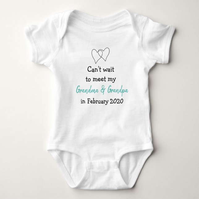 Pregnancy Announcement New Baby Baby Bodysuit (Front)