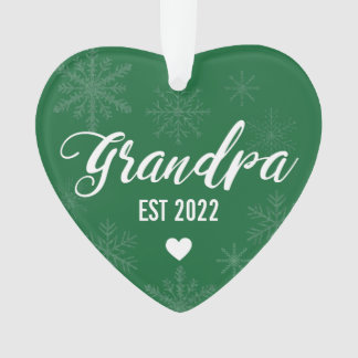 Pregnancy Announcement Ornament for Dad to Grandpa