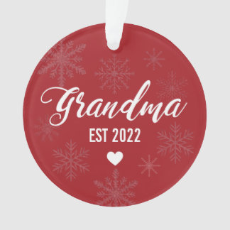 Pregnancy Announcement Ornament for Mum to Grandma