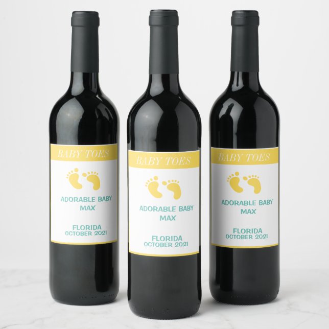 Pregnancy Announcement Personalized Wine Label (Bottles)