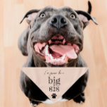 Pregnancy Announcement Pet Bandanna | Big Sis Beig<br><div class="desc">Small or large,  this pet bandanna can be used for dogs or cats. Minimal,  modern,  and customisable with your pet's name. 
What's cuter than announcing a pregnancy than with your fur child 🥰
All text is customisable ↣ just click the ‘Personalise’ button.</div>