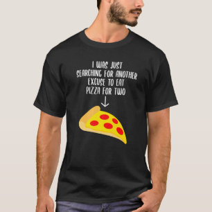 Pregnancy Announcement Pizza For Two Baby Belly  2 T-Shirt