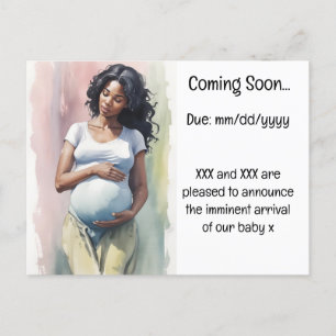 Pregnancy Announcement Postcard