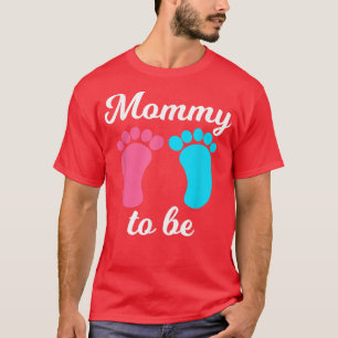 Pregnancy Announcement Pregnant Mummy Gender Revea T-Shirt