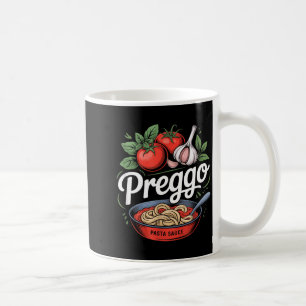 Pregnancy Announcement Prego Pasta Sauce Funny Pre Coffee Mug