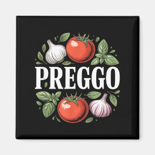 Pregnancy Announcement Prego Pasta Sauce Funny Pre Magnet