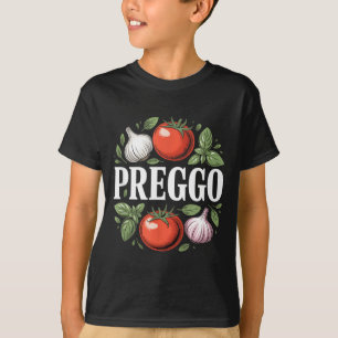 Pregnancy Announcement Prego Pasta Sauce Funny Pre T-Shirt