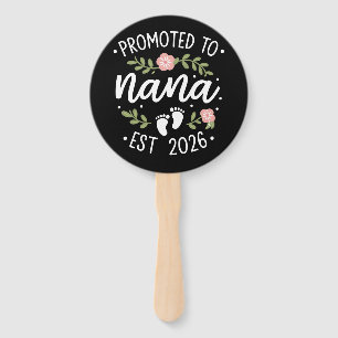 Pregnancy Announcement Promoted to Nana 2026  Hand Fan