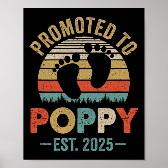 Pregnancy Announcement Promoted To Poppy 2025 Blac Poster (Front)