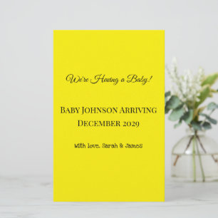 pregnancy announcement! stationery