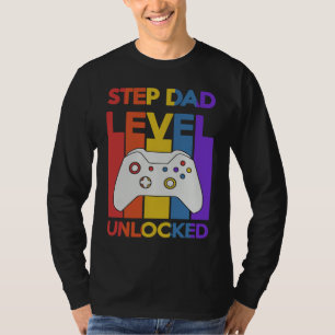 Pregnancy Announcement Step Dad Level Unlocked Soo T-Shirt