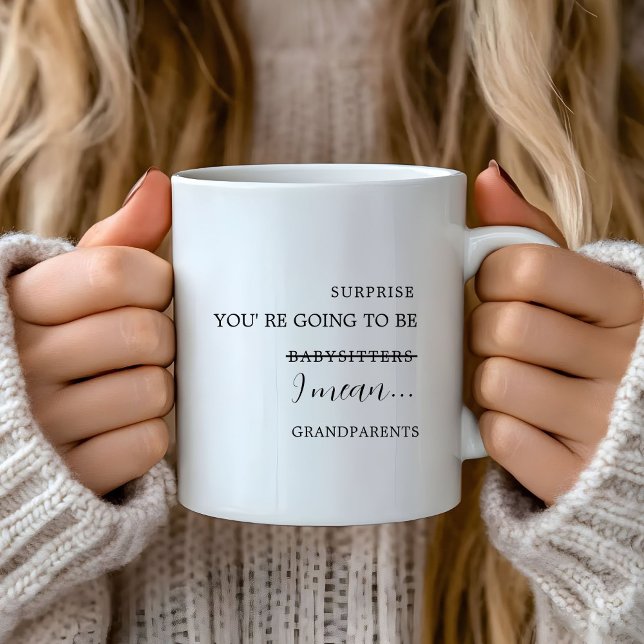 Pregnancy announcement to grand parents Newborn  Coffee Mug (Creator Uploaded)