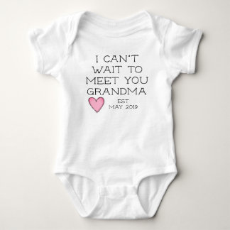 pregnancy announcement to grandma baby bodysuit