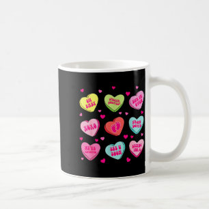 Pregnancy announcement valentines hearts candy bab coffee mug