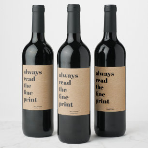 Pregnancy Announcement Wine Labels