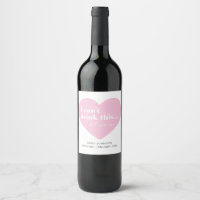 Pregnancy Announcement Wine or Sparkling Wine Labe