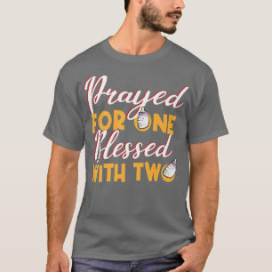 Pregnancy Blessed With Twins Cute Baby Newborn T-Shirt