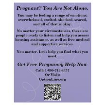 Pregnancy Help/After Abortion Care Flyer