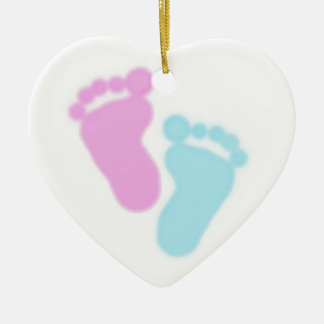Pregnancy & Infant Loss Awareness Ceramic Tree Decoration (Front)