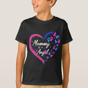 Pregnancy Infant Loss Mommy Of An Angel Butterflie T-Shirt