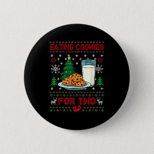 Pregnancy New Mom Baby Pregnant Christmas Couples 6 Cm Round Badge