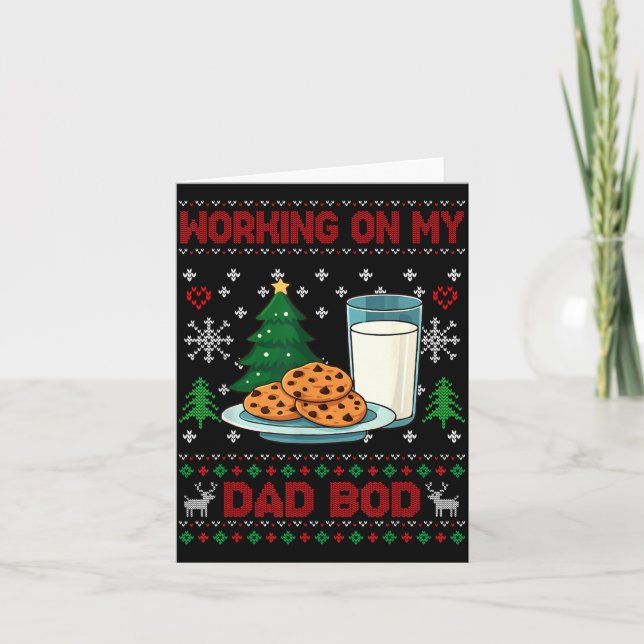 Pregnancy New Mom Baby Pregnant Christmas Matching Card (Front)