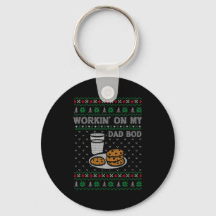 Pregnancy New Mom Baby Pregnant Christmas Matching Key Ring