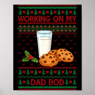 Pregnancy New Mom Baby Pregnant Christmas Matching Poster