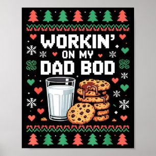 Pregnancy New Mom Baby Pregnant Christmas Matching Poster