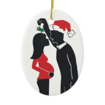 Pregnancy Ornament Mummy Kissing