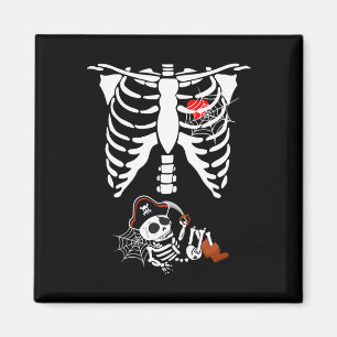 Pregnancy Pirate Baby  Halloween Costumes Magnet