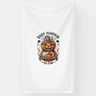 Pregnancy Pumpkin Shirt Vintage Halloween Belly De Banner