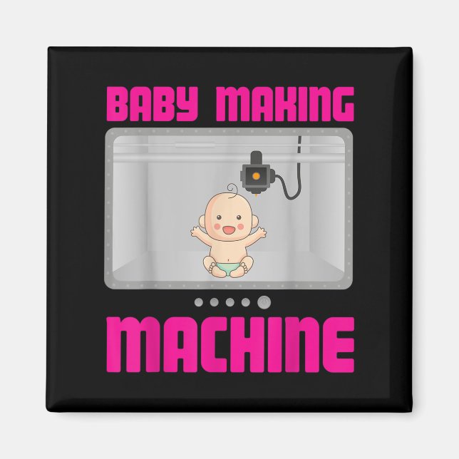 Pregnancy Reveal &amp; Announcement Baby Making Ma Magnet (Front)