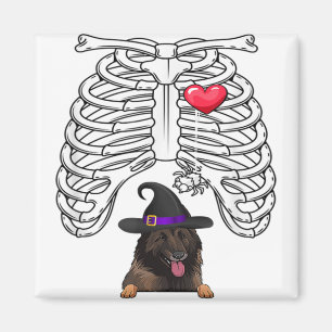 Pregnancy Shepherd Dog Baby Skeleton ray Hallowe Magnet