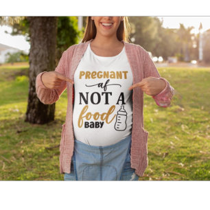 Pregnant AF Pregnancy Humour Maternity Plus Size T-Shirt