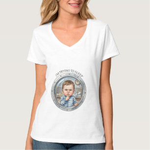 pregnant - Baby trying to sleep T-Shirt