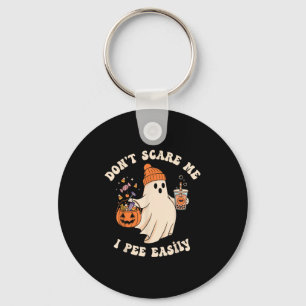 Pregnant Ghost Trick Or Treat Dress Lazy Halloween Key Ring