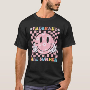 Pregnant Girl Summer Baby Shower T-Shirt