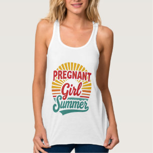 Pregnant Girl Summer - Cute Maternity Singlet