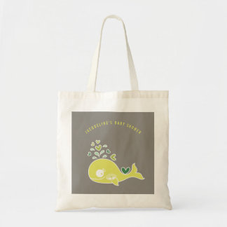 Pregnant Green Mummy Whale Baby Shower Gift Bag