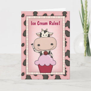 Pregnant Ice Cream Lover Card